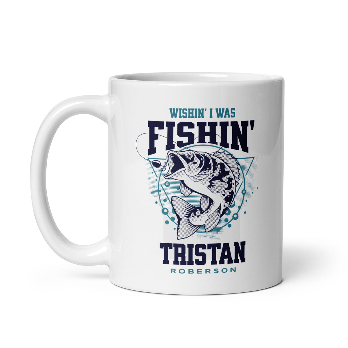 TR Wishin Fishin Mug - White