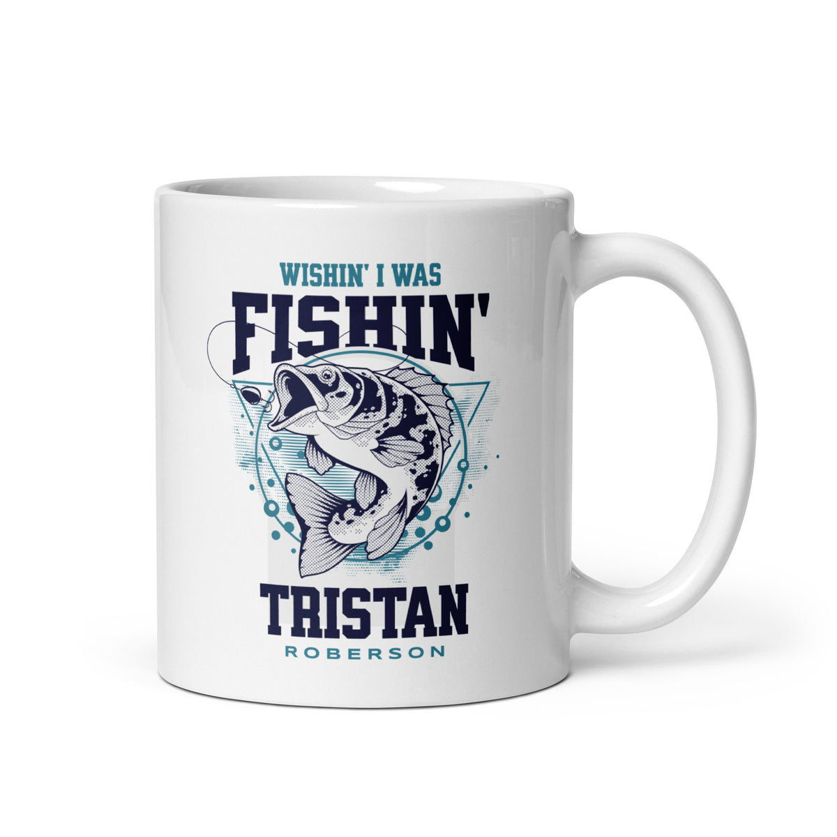 TR Wishin Fishin Mug - White