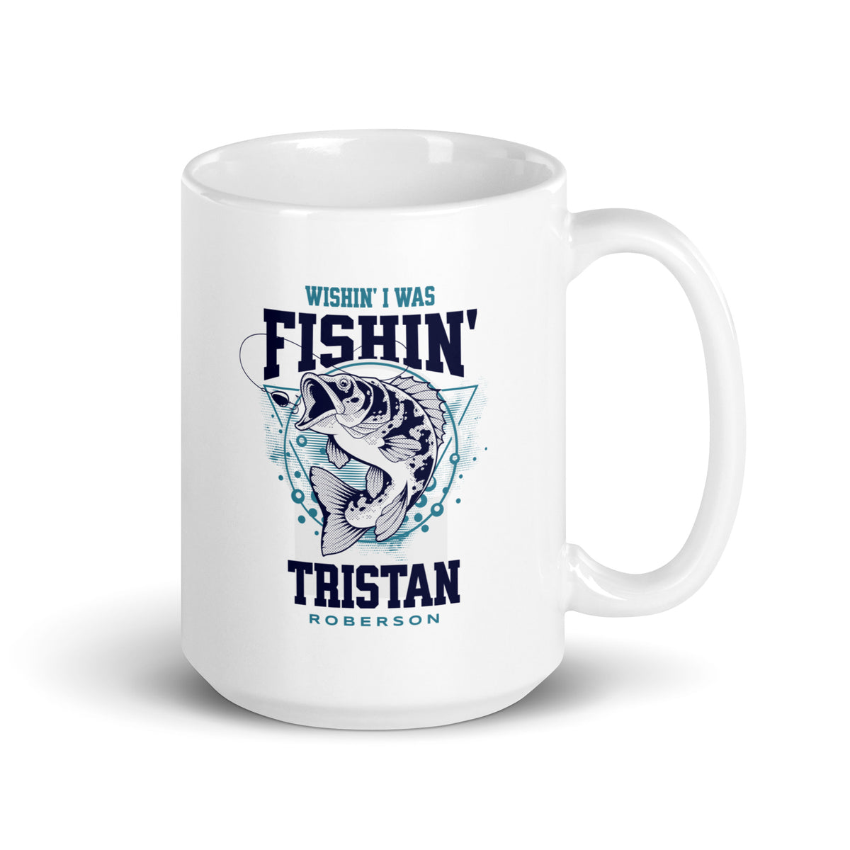 TR Wishin Fishin Mug - White